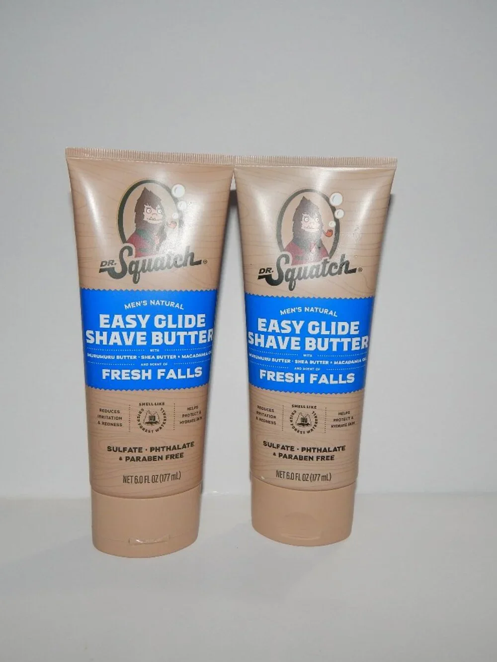 2 Dr Squatch Fresh Falls Easy Glide Shave Butter 6oz Ea - Sealed